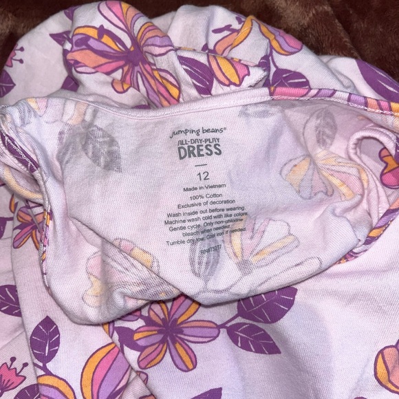 Kohl's Purple Floral Kids Dress - Picture 4 of 4